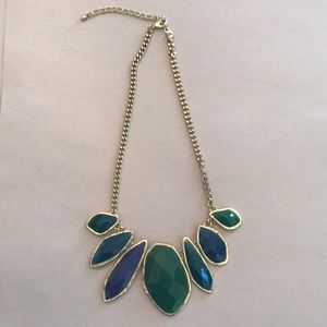 Blue & Green Statement Necklace